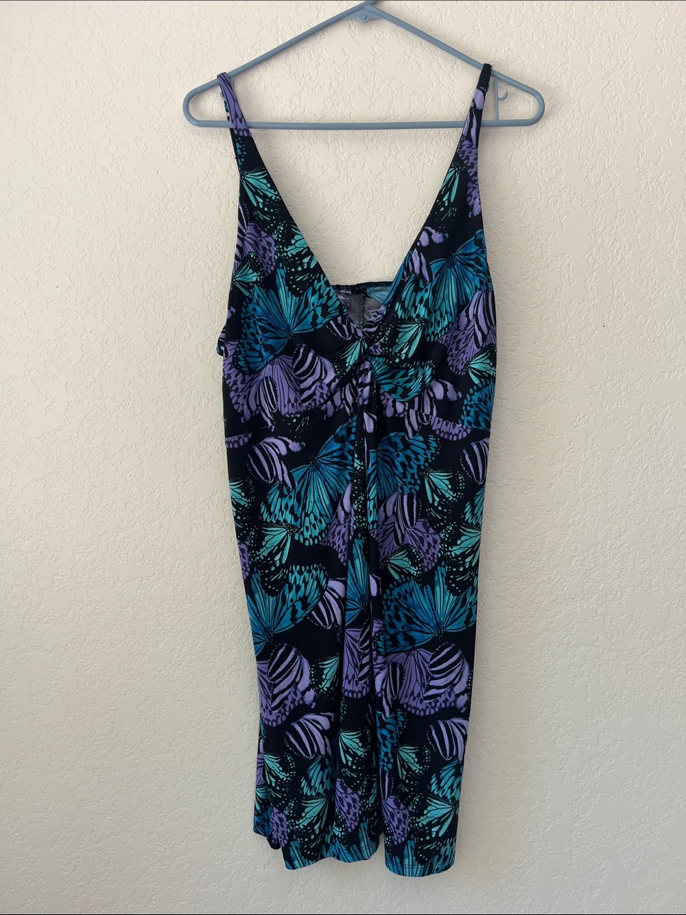 Mixit Teal & Purple Floral One-Piece Swimsuit